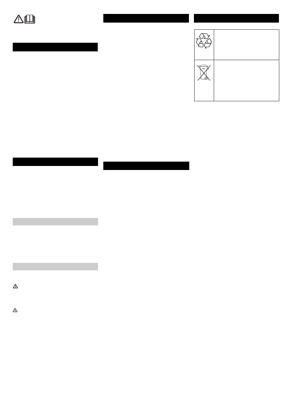 Contents safety instructions, Function proper use environmental protection | Karcher BRC 50-70 W Bp User Manual | Page 11 / 209
