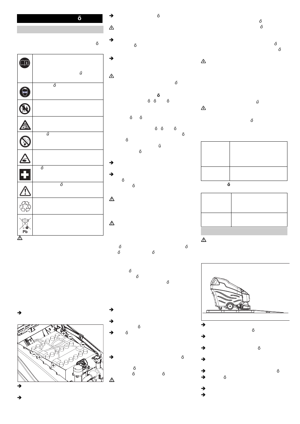 Üzembevétel előtt | Karcher BRC 50-70 W Bp User Manual | Page 112 / 209