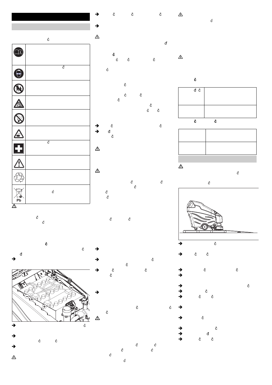 Prije prve uporabe | Karcher BRC 50-70 W Bp User Manual | Page 157 / 209