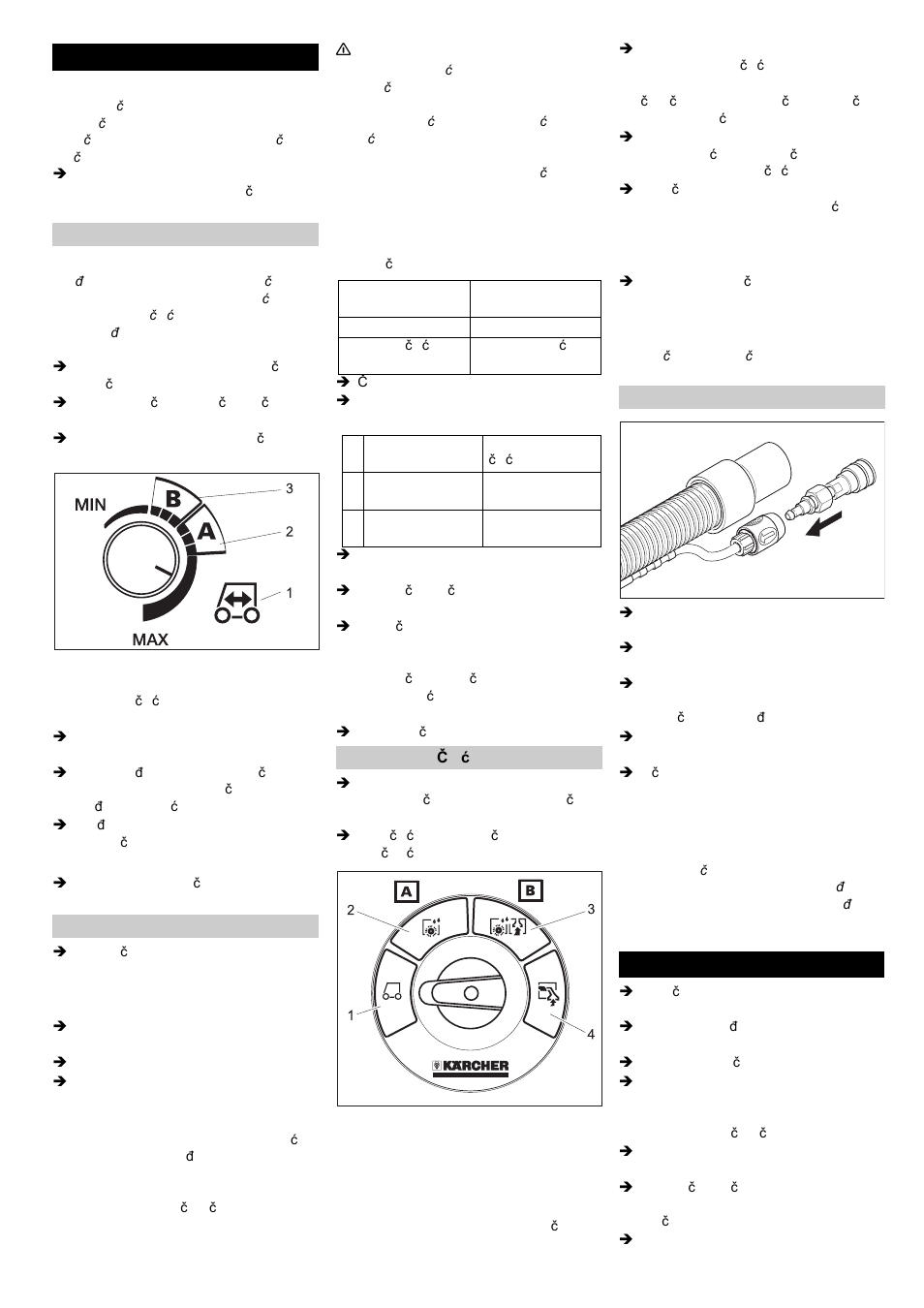 U radu, Zaustavljanje i odlaganje | Karcher BRC 50-70 W Bp User Manual | Page 158 / 209
