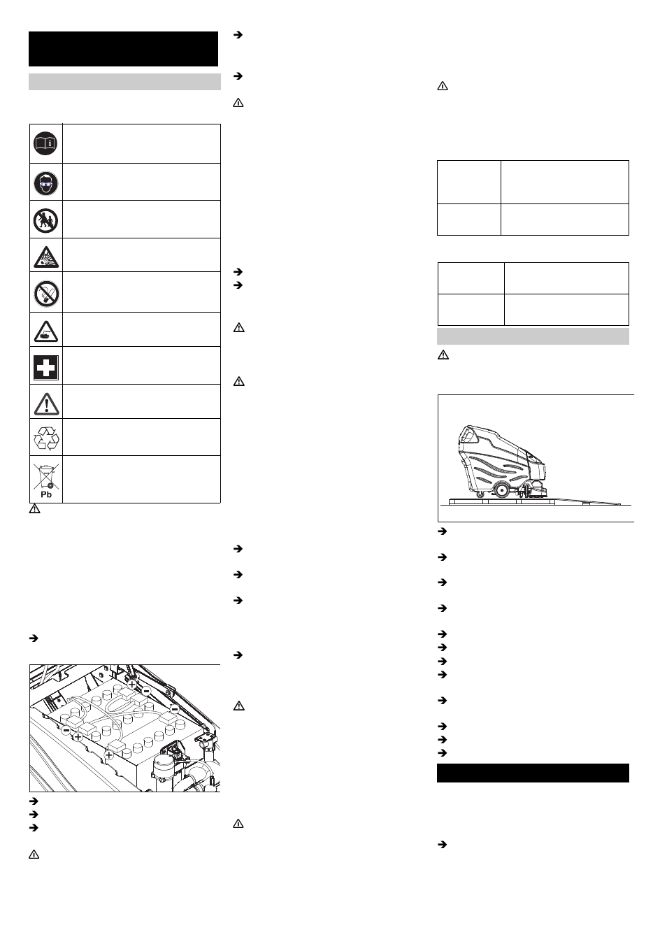 Enne seadme kasutuselevõttu, Käitamine | Karcher BRC 50-70 W Bp User Manual | Page 181 / 209