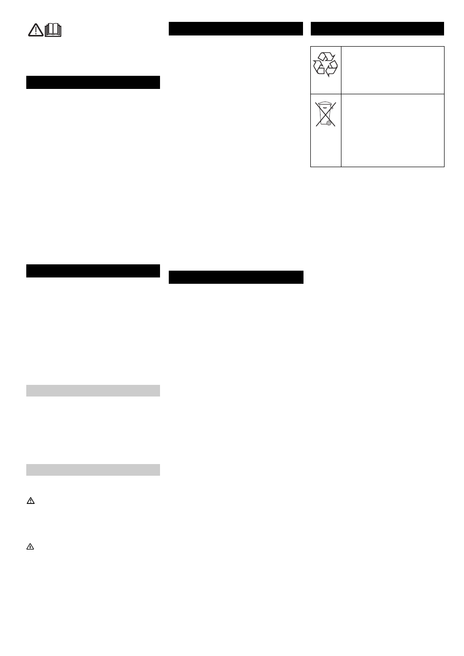 Inhoud veiligheidsinstructies, Functie reglementair gebruik zorg voor het milieu | Karcher BRC 50-70 W Bp User Manual | Page 34 / 209
