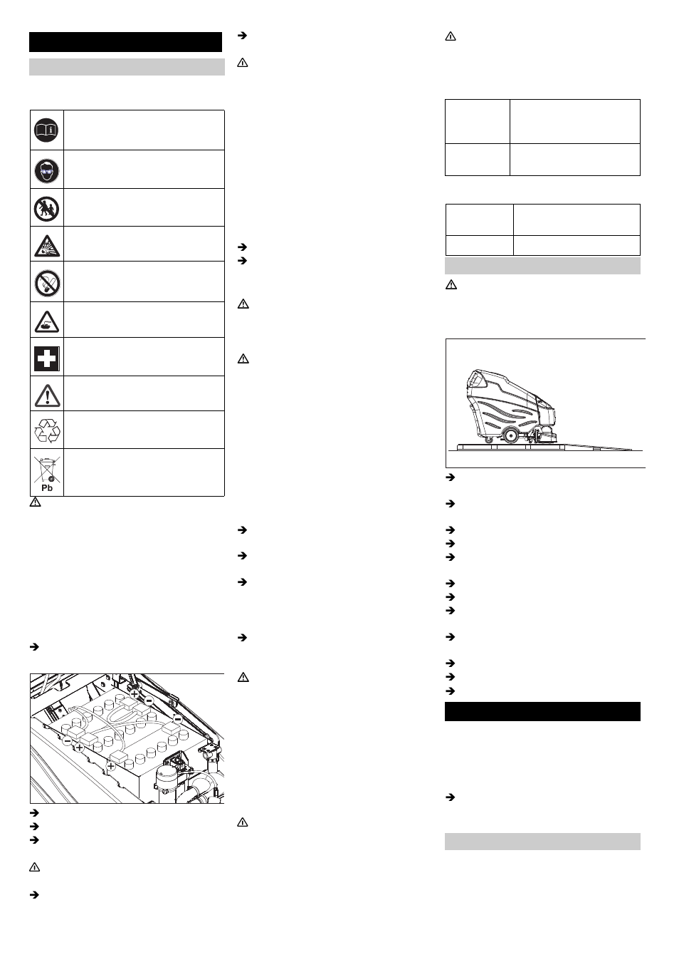 Ennen käyttöönottoa, Käyttö | Karcher BRC 50-70 W Bp User Manual | Page 81 / 209