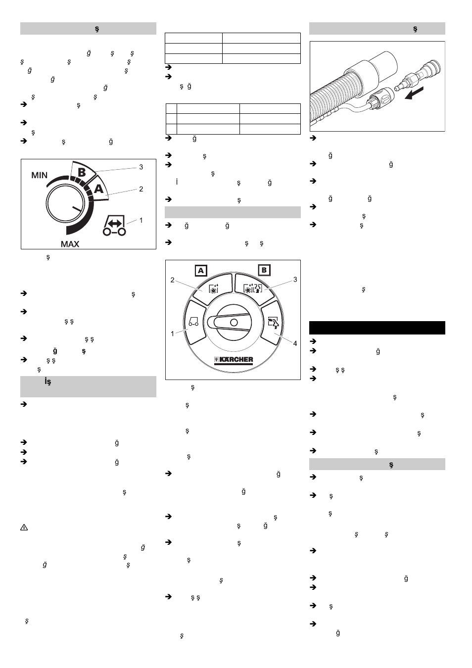 Durma ve durdurma | Karcher BRC 50-70 W Bp User Manual | Page 97 / 209