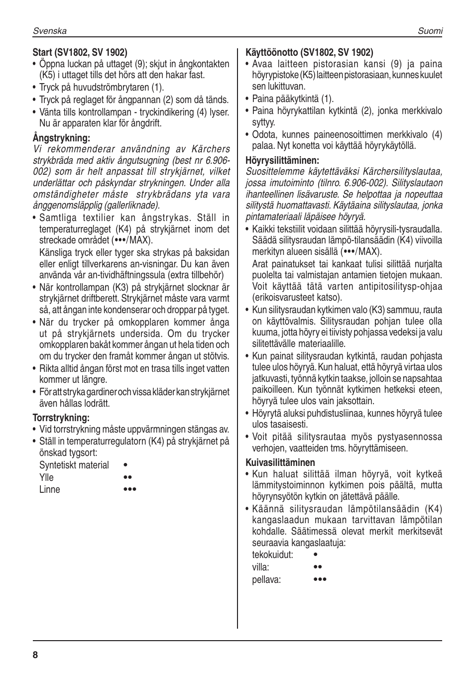 Karcher SV 1902 User Manual | Page 8 / 16