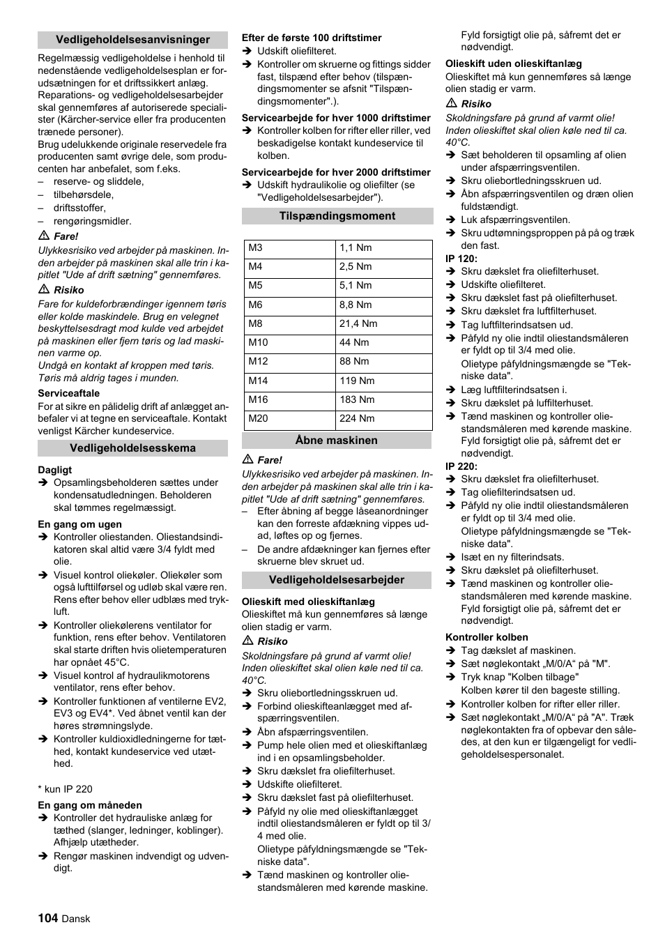 Karcher IP 120 User Manual | Page 104 / 157