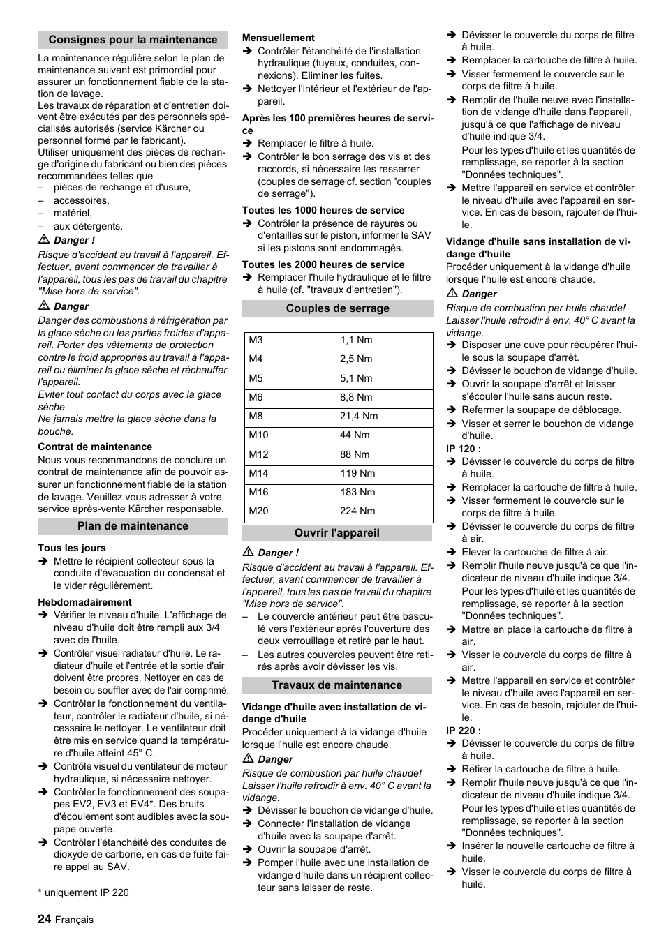 Karcher IP 120 User Manual | Page 24 / 157