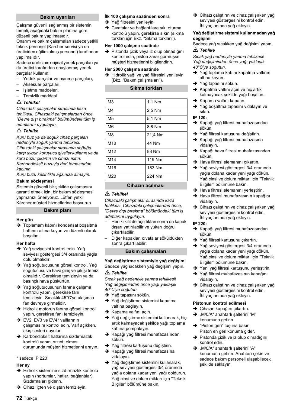 Karcher IP 120 User Manual | Page 72 / 157