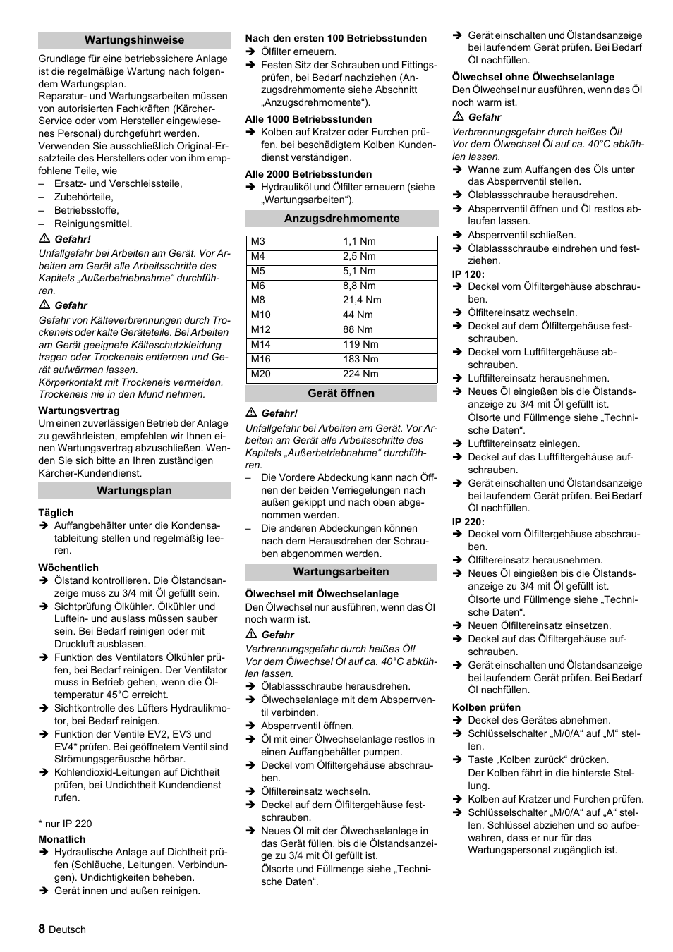 Karcher IP 120 User Manual | Page 8 / 157