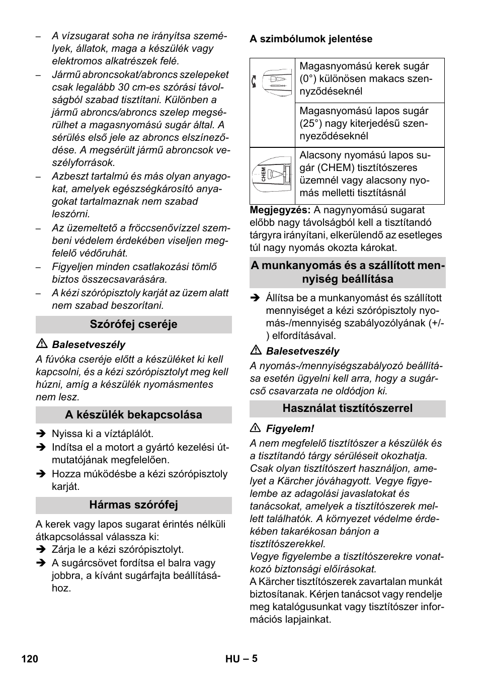 Karcher HD 1050 B User Manual | Page 120 / 276