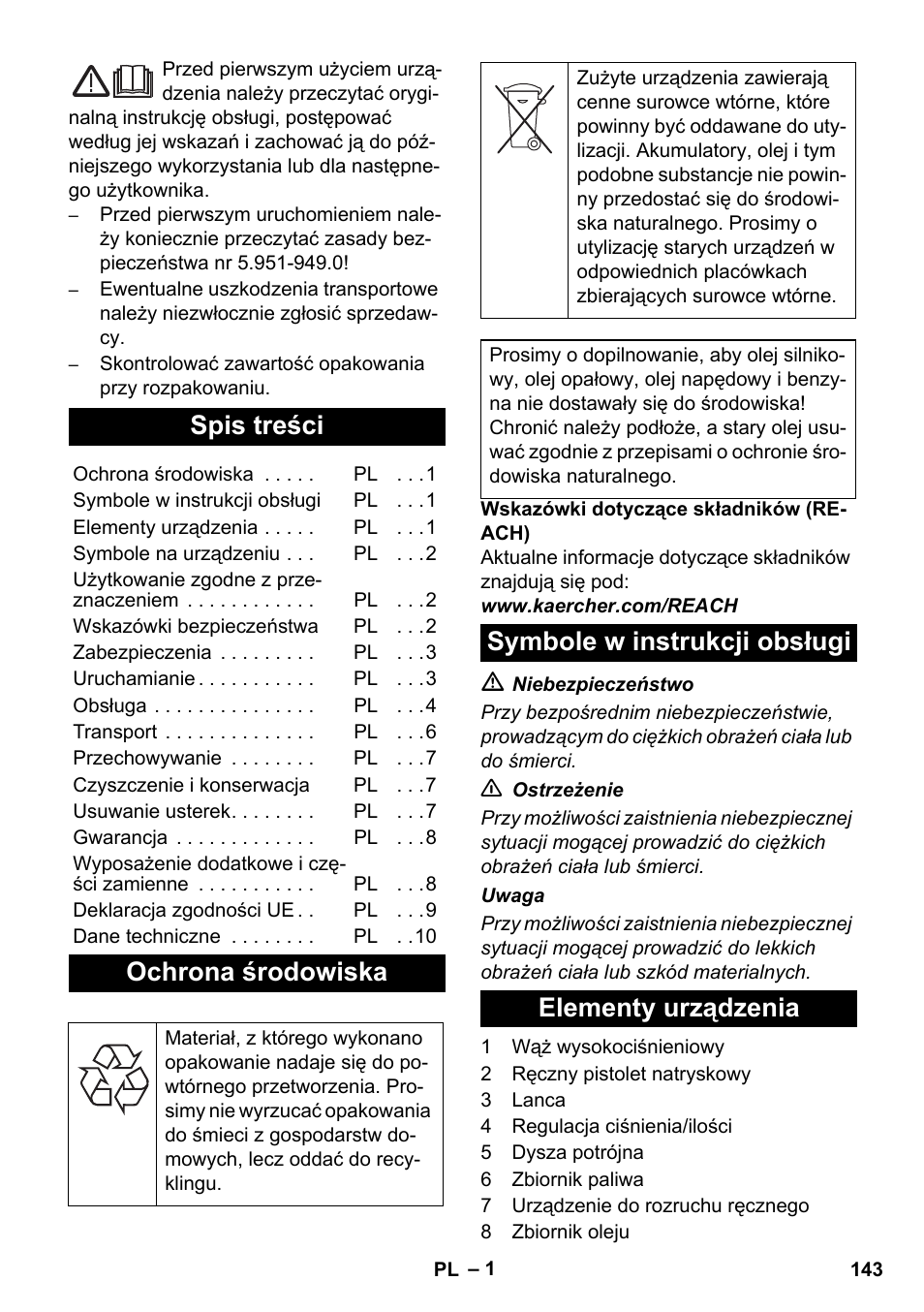 Karcher HD 1050 B User Manual | Page 143 / 276