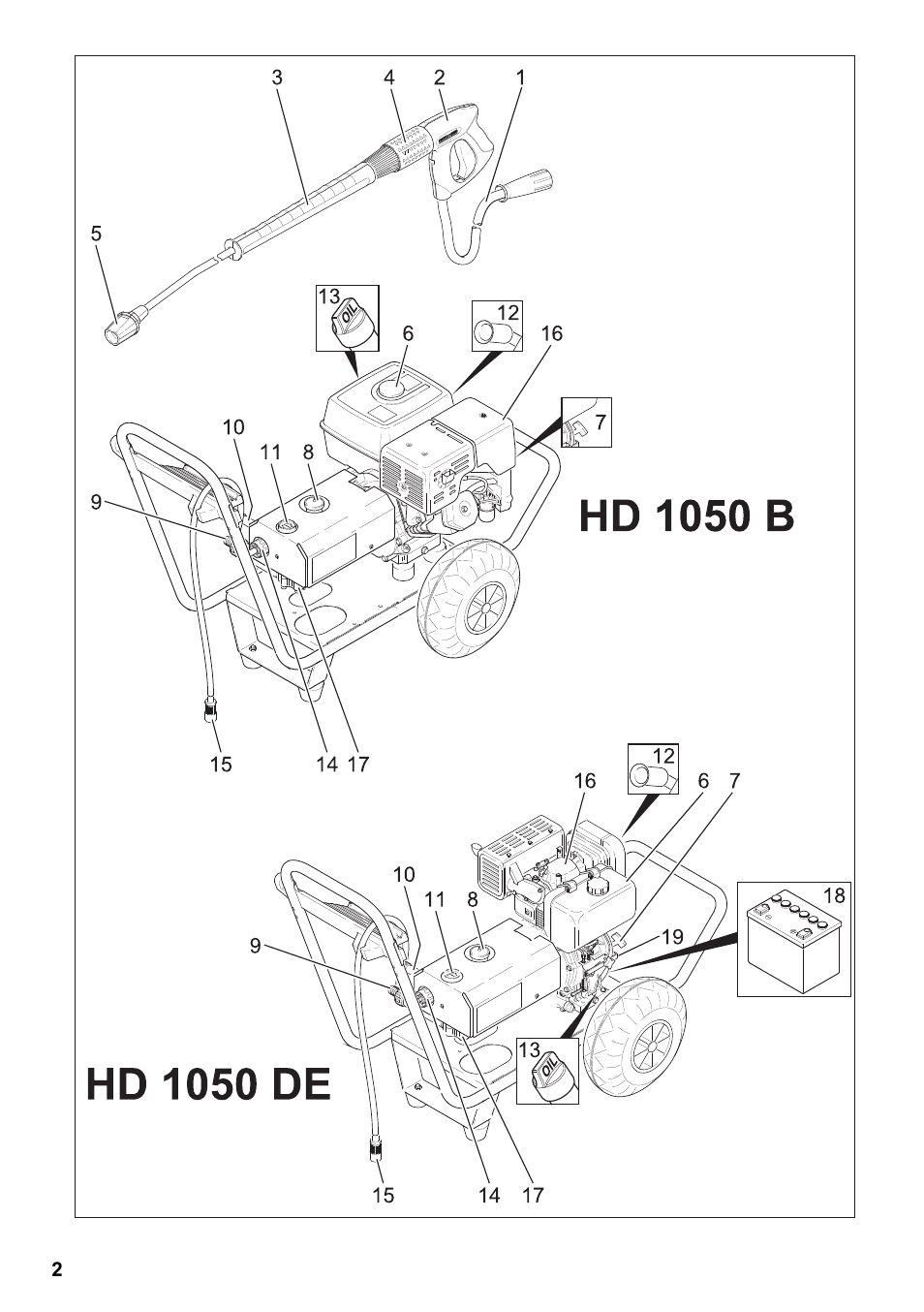 Karcher HD 1050 B User Manual | Page 2 / 276