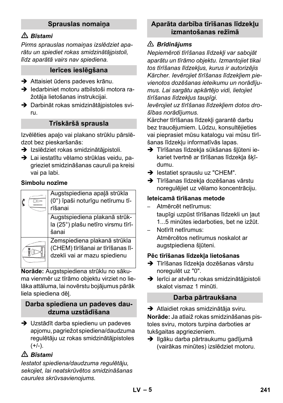 Karcher HD 1050 B User Manual | Page 241 / 276