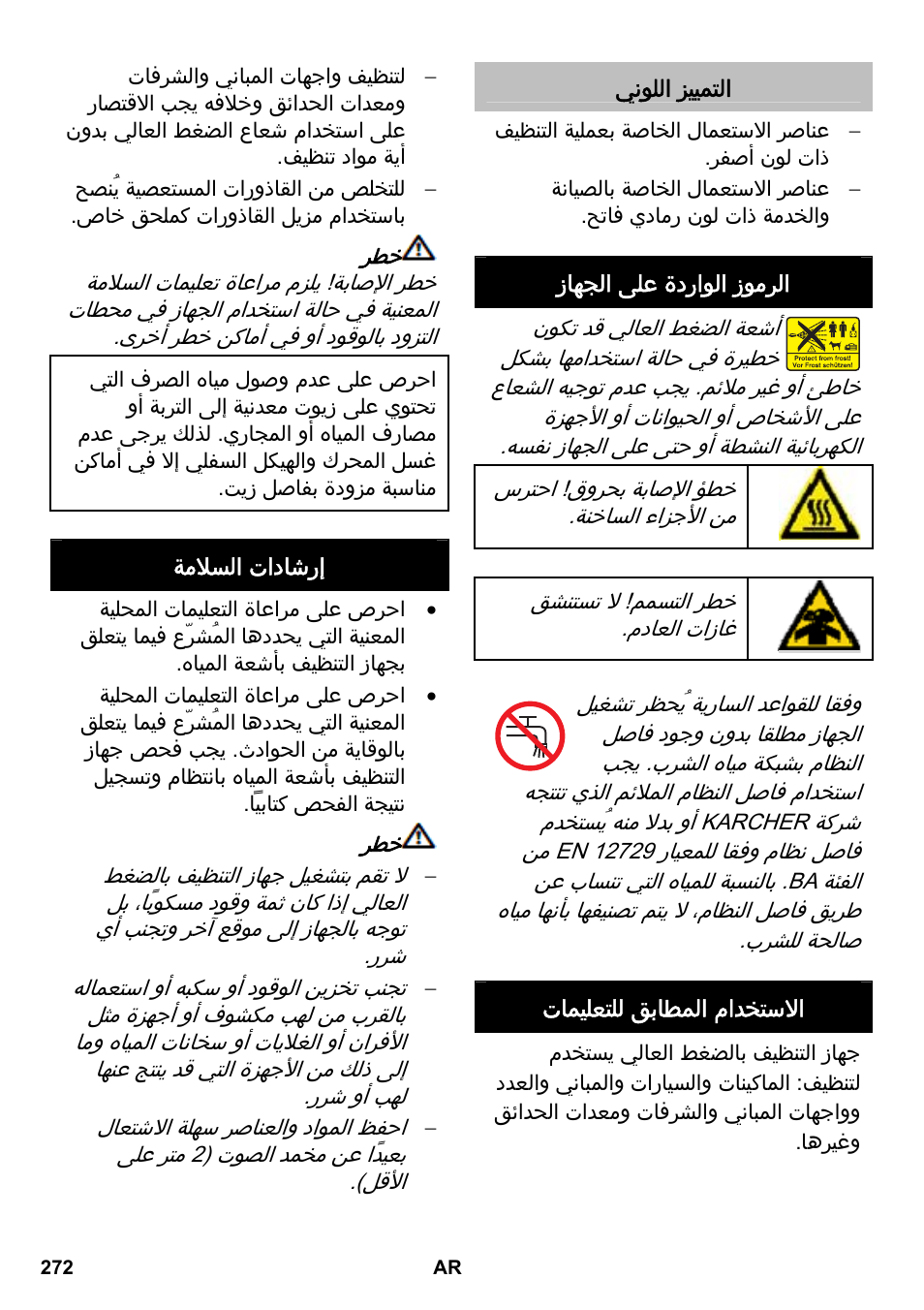 Karcher HD 1050 B User Manual | Page 272 / 276