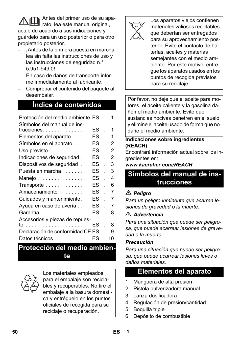 Karcher HD 1050 B User Manual | Page 50 / 276