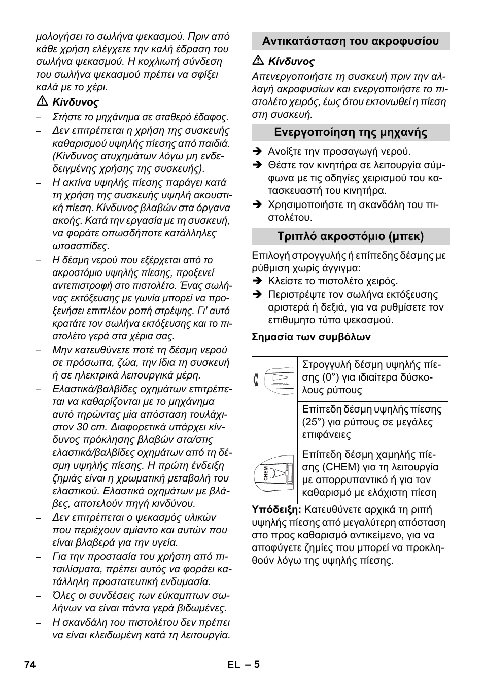 Karcher HD 1050 B User Manual | Page 74 / 276