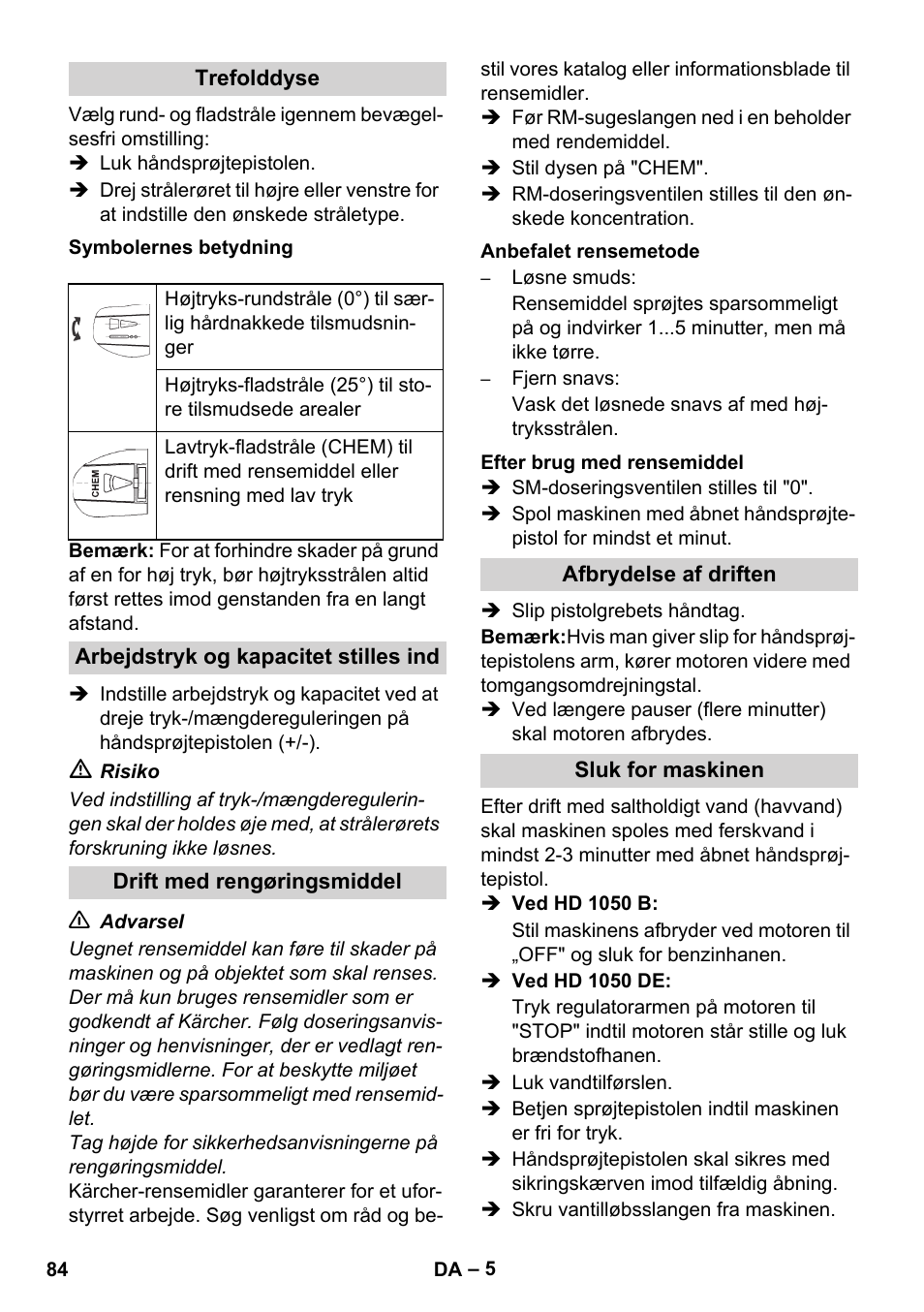 Karcher HD 1050 B User Manual | Page 84 / 276