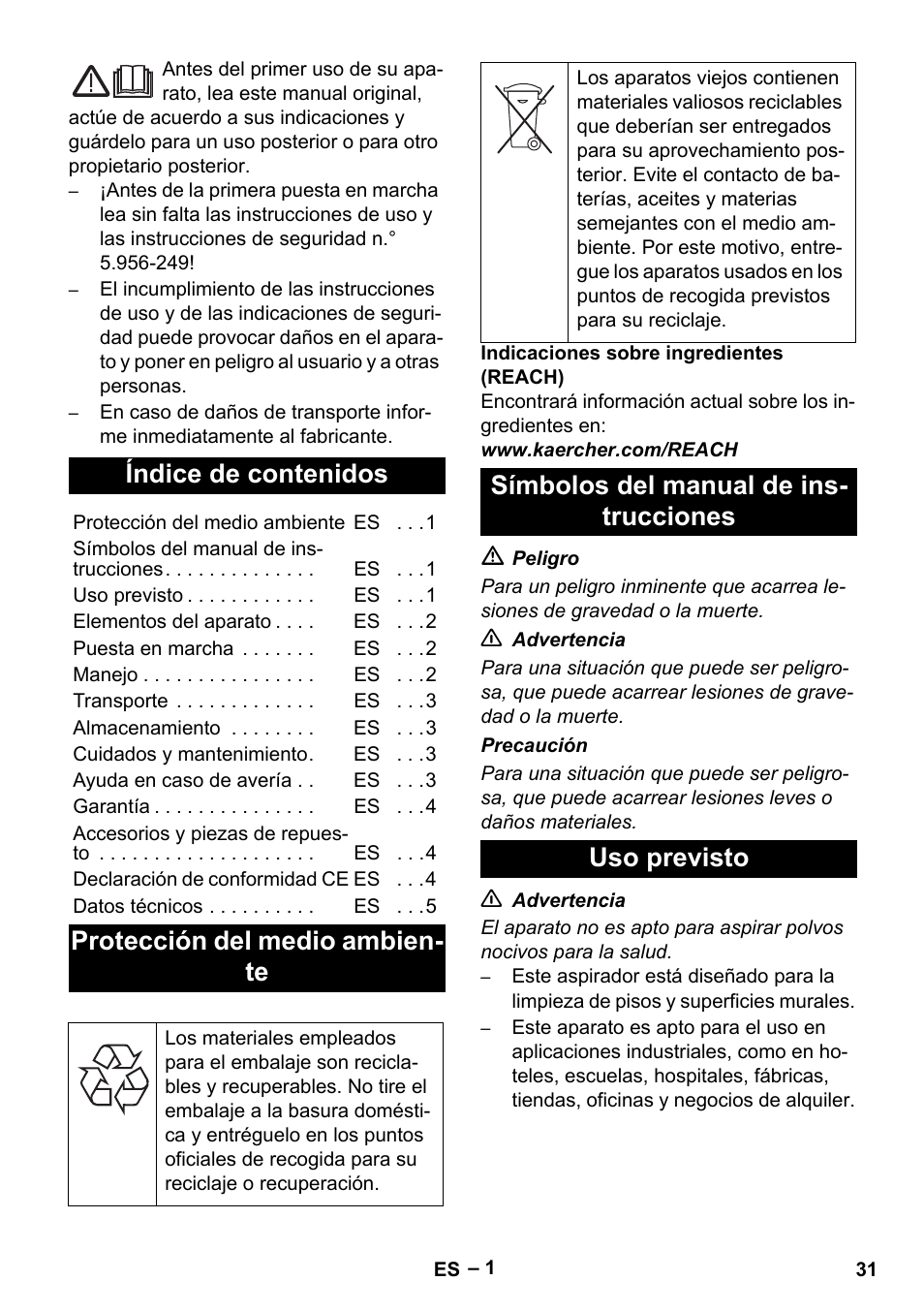 Karcher NT 48-1 User Manual | Page 31 / 144