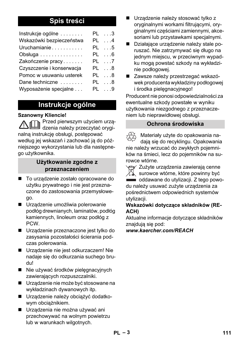 Karcher FP 303 User Manual | Page 111 / 188