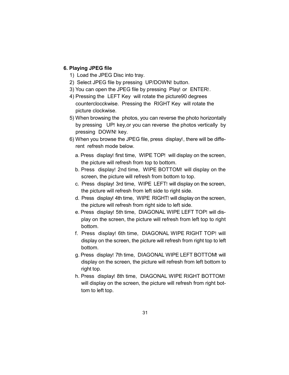 Audiovox VBP620 User Manual | Page 31 / 39