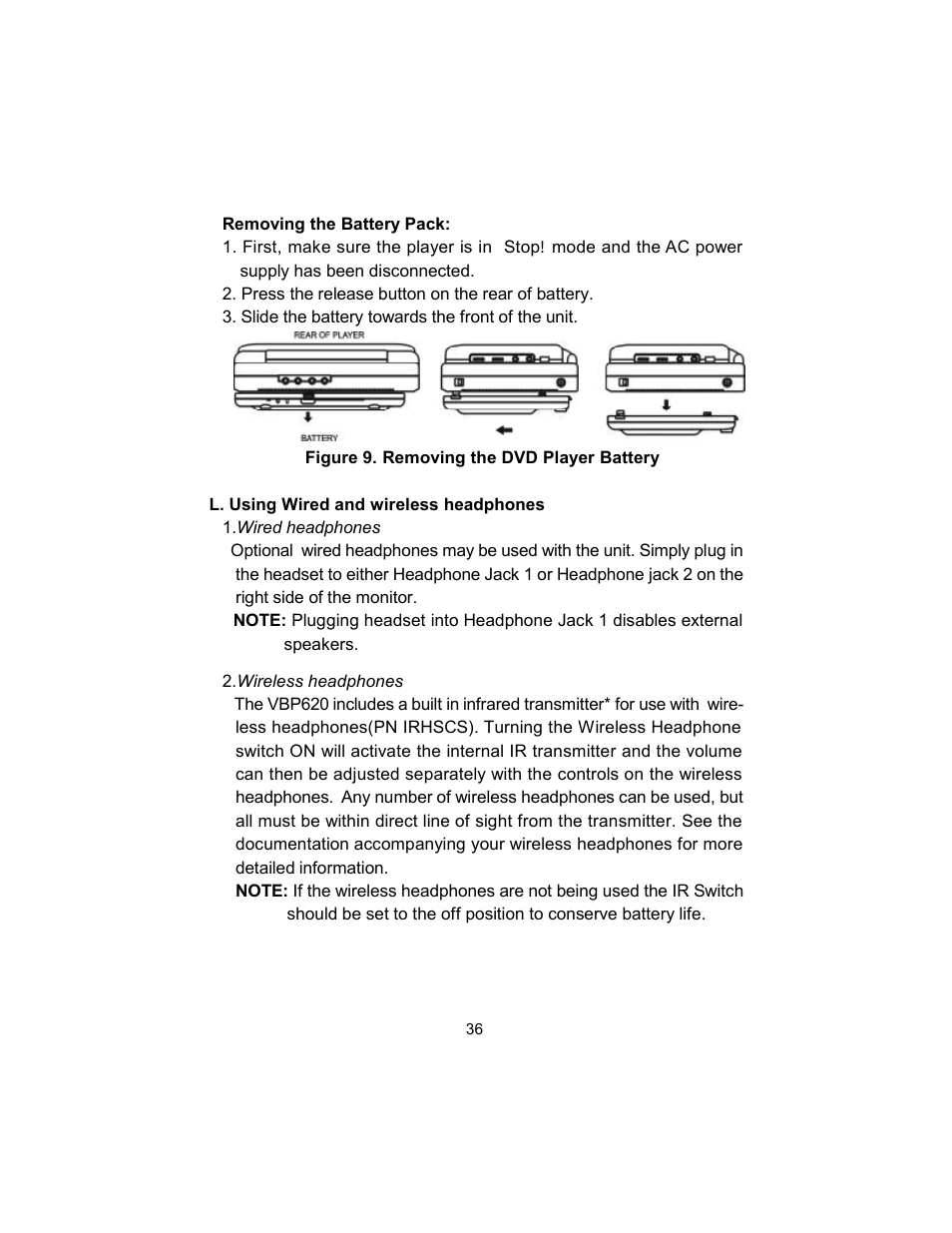 Audiovox VBP620 User Manual | Page 36 / 39