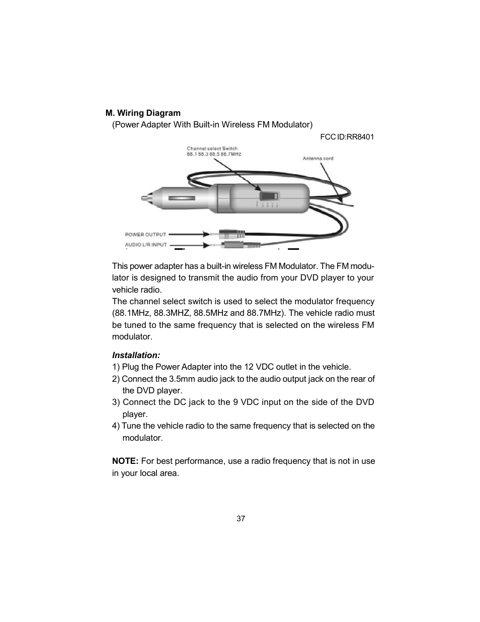 Audiovox VBP620 User Manual | Page 37 / 39