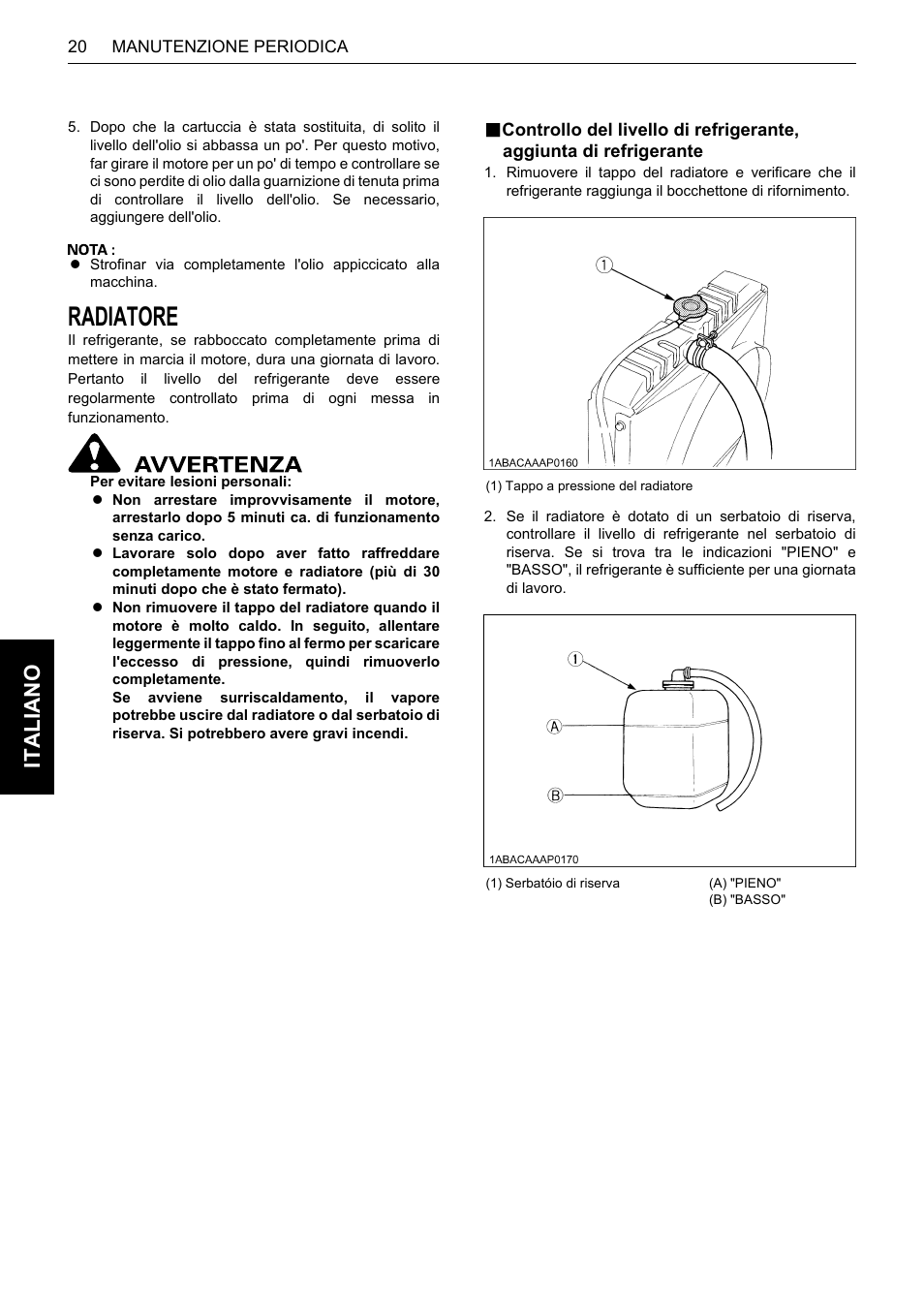 Radiatore, Italiano | Karcher HDS 13-80 De Tr1 User Manual | Page 176 / 244