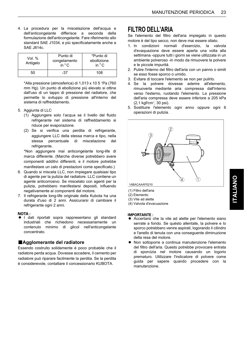 B agglomerante del radiatore, Filtro dell'aria, Agglomerante del radiatore | Italiano | Karcher HDS 13-80 De Tr1 User Manual | Page 179 / 244