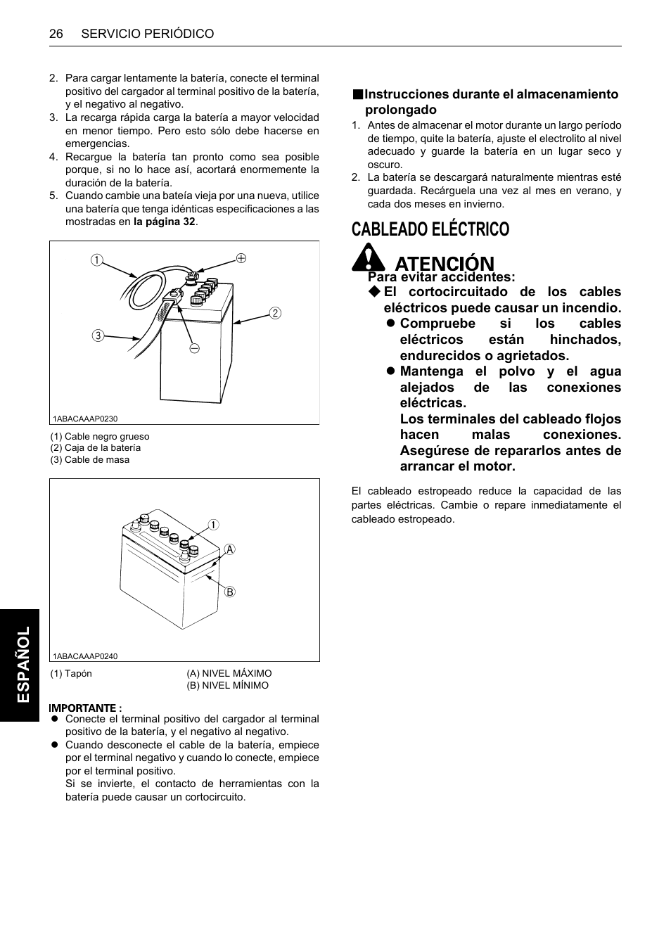 Cableado eléctrico, Instrucciones durante el almacenamiento prolongado, Es pa ño l | Karcher HDS 13-80 De Tr1 User Manual | Page 230 / 244