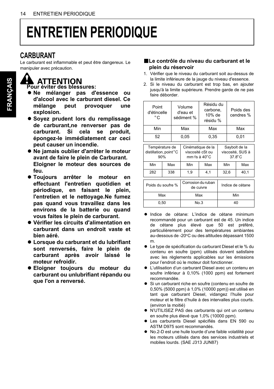 Entretien periodique, Carburant, B controllo dei tubi del carburante | Fra nça is | Karcher HDS 13-80 De Tr1 User Manual | Page 74 / 244