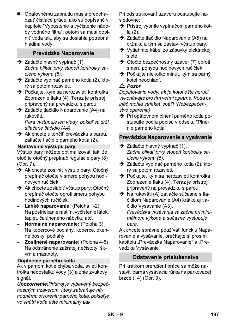 Karcher SV 1802 User Manual | Page 197 / 284