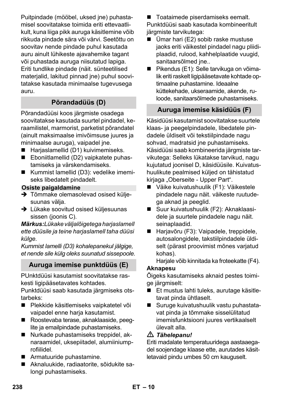 Karcher SV 1802 User Manual | Page 238 / 284