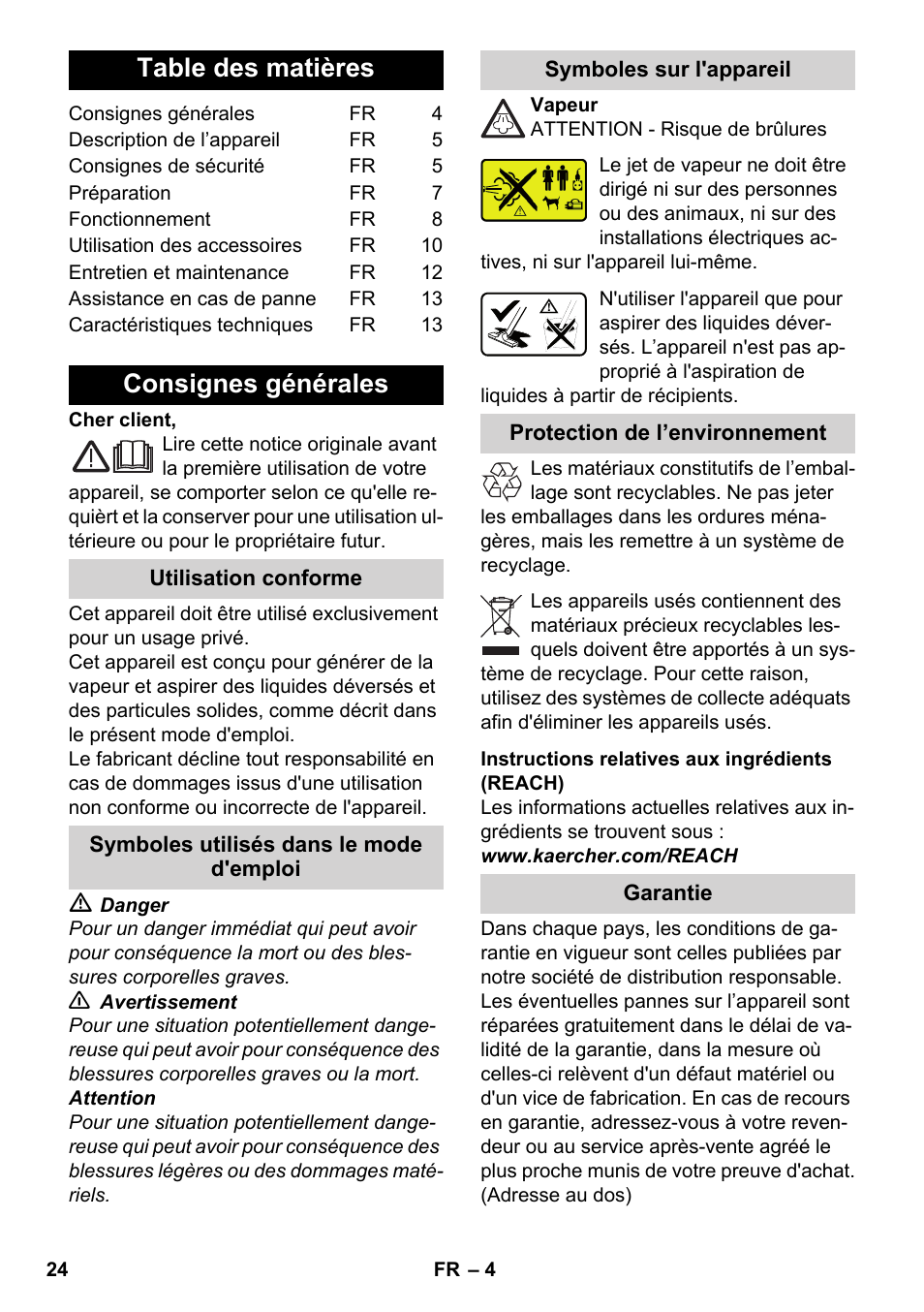 Karcher SV 1802 User Manual | Page 24 / 284