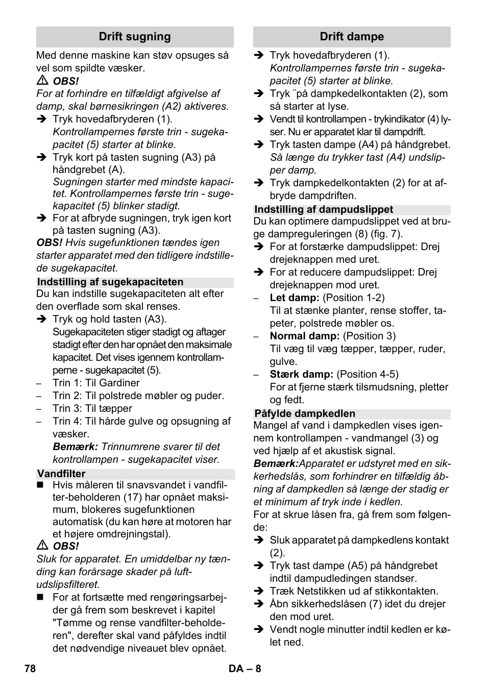 Karcher SV 1802 User Manual | Page 78 / 284