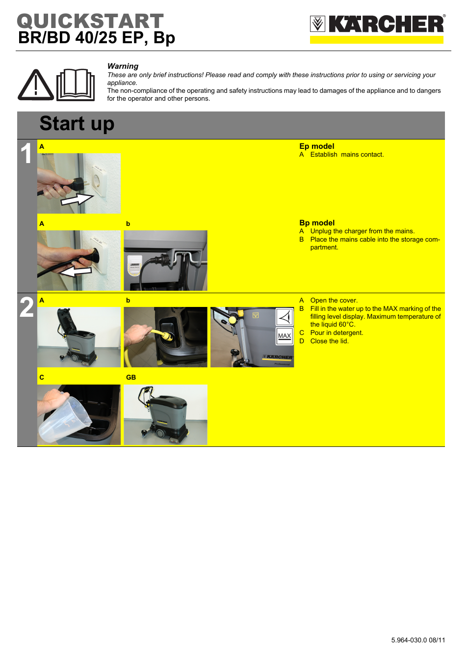 Karcher BR 40-25 C Ep EU User Manual | 5 pages