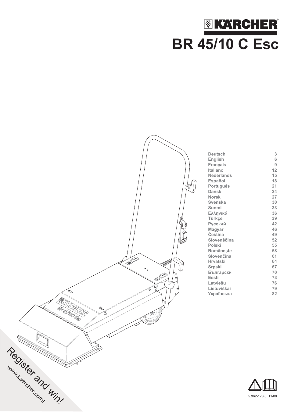 Karcher BR 45-10 ESC User Manual | 88 pages