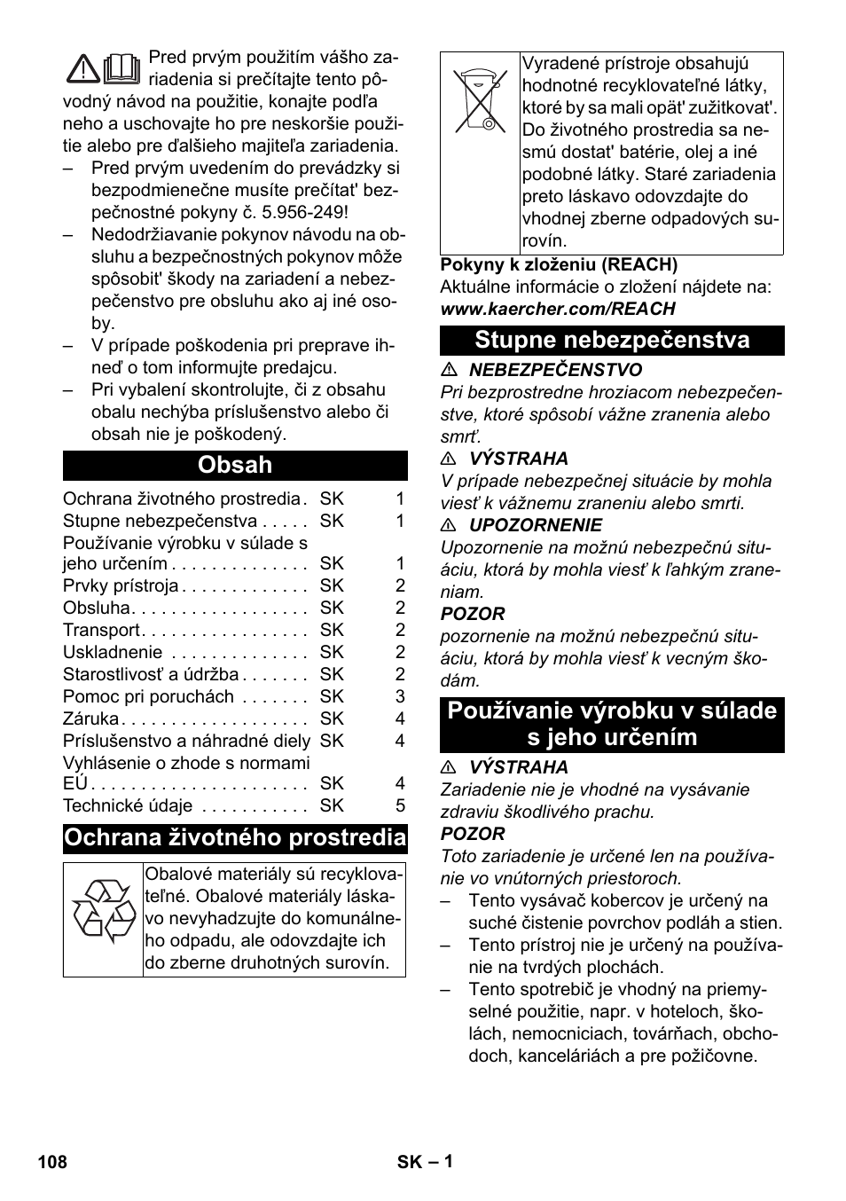 Karcher CV 30-1 User Manual | Page 108 / 152