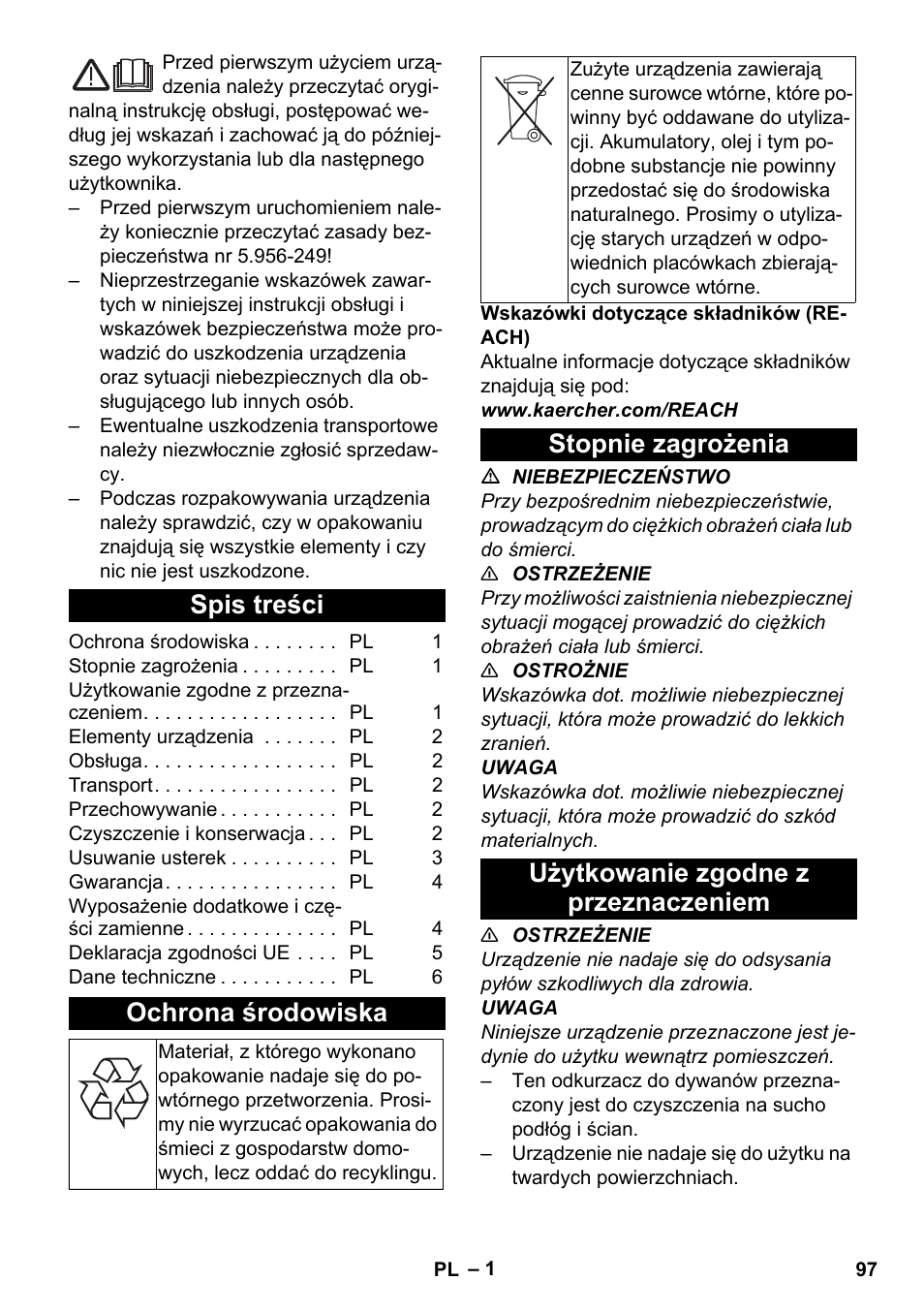 Karcher CV 30-1 User Manual | Page 97 / 152