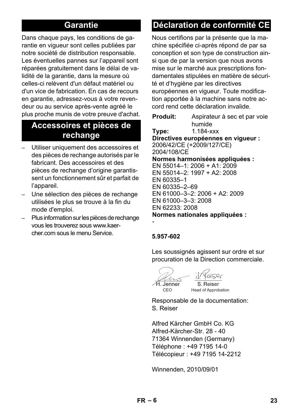 Karcher SB V1 Eco User Manual | Page 23 / 184