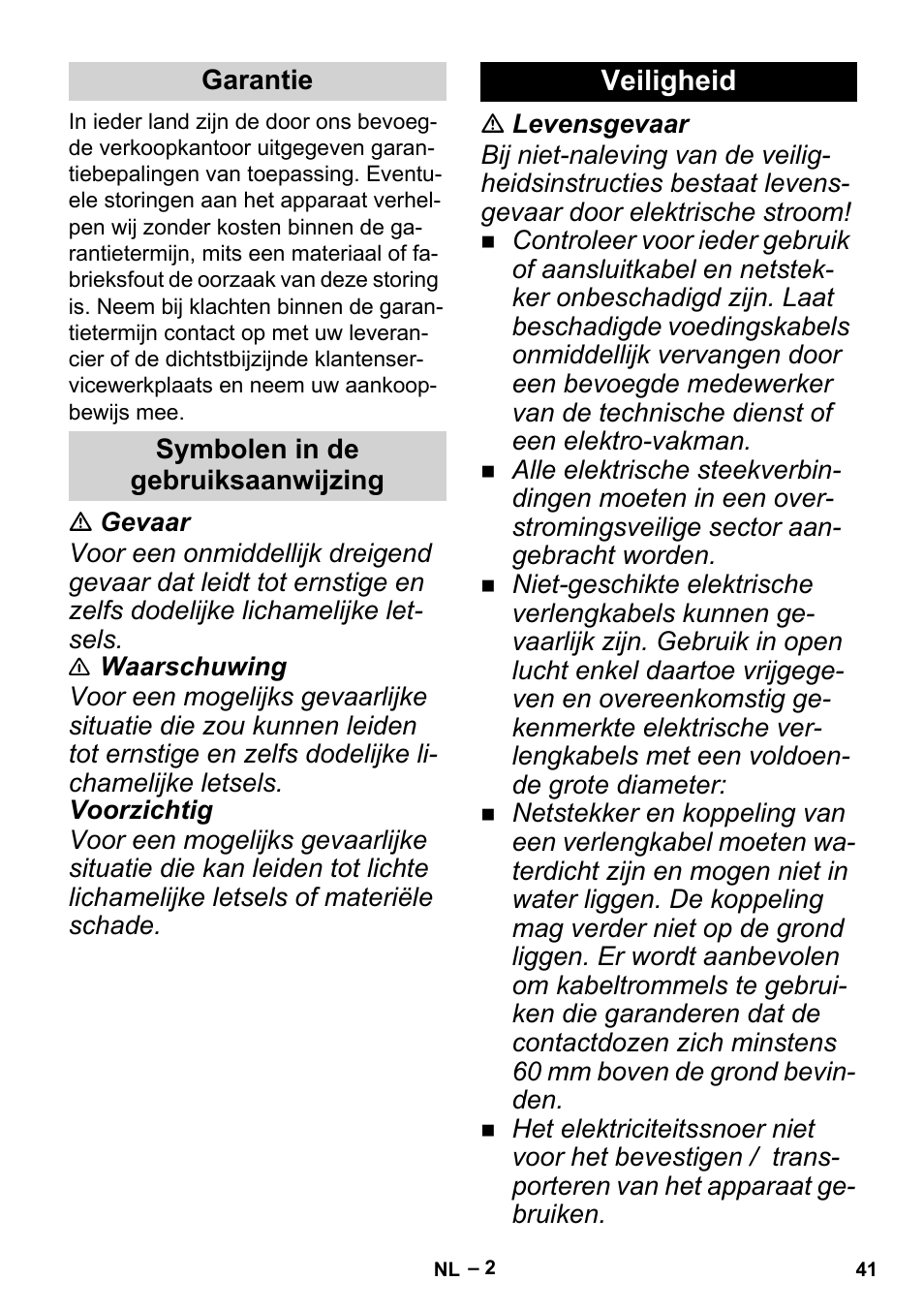 Karcher BP 6 Deep Well User Manual | Page 41 / 86