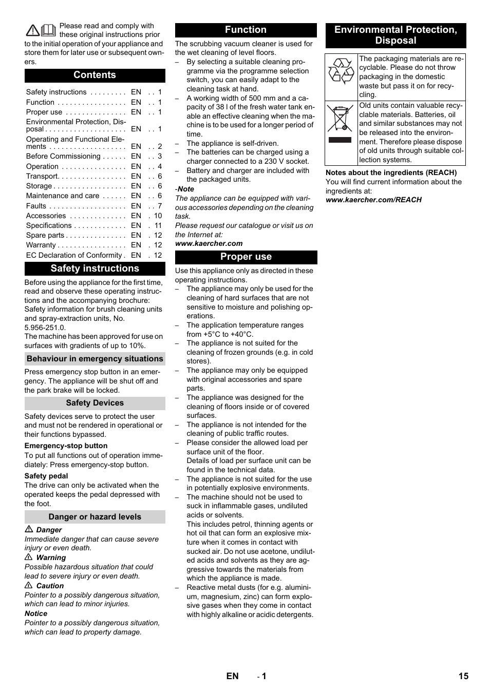 Karcher BD 50-40 RS Bp Pack User Manual | Page 15 / 336