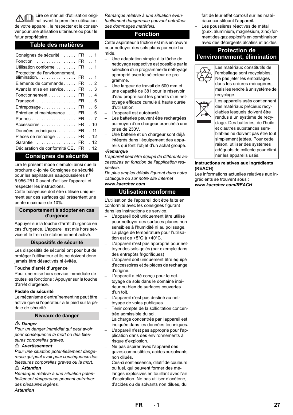 Karcher BD 50-40 RS Bp Pack User Manual | Page 27 / 336