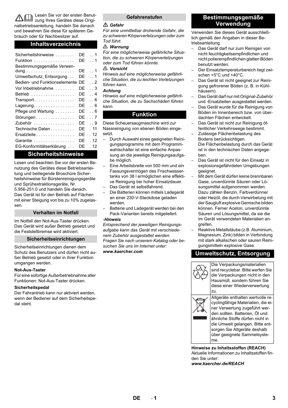 Karcher BD 50-40 RS Bp Pack User Manual | Page 3 / 336