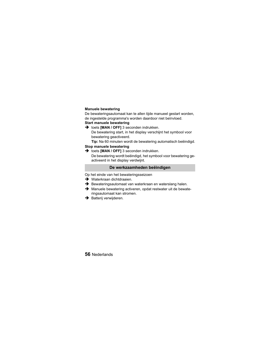 Karcher Unità d'irrigazione WU 60-49 User Manual | Page 56 / 94