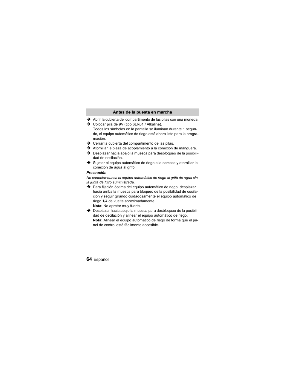 Karcher Unità d'irrigazione WU 60-49 User Manual | Page 64 / 94