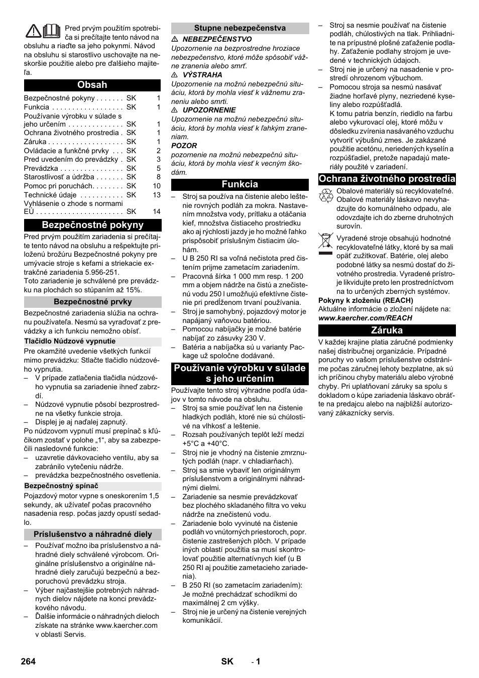 Karcher B 250 R I Bp User Manual | Page 264 / 376