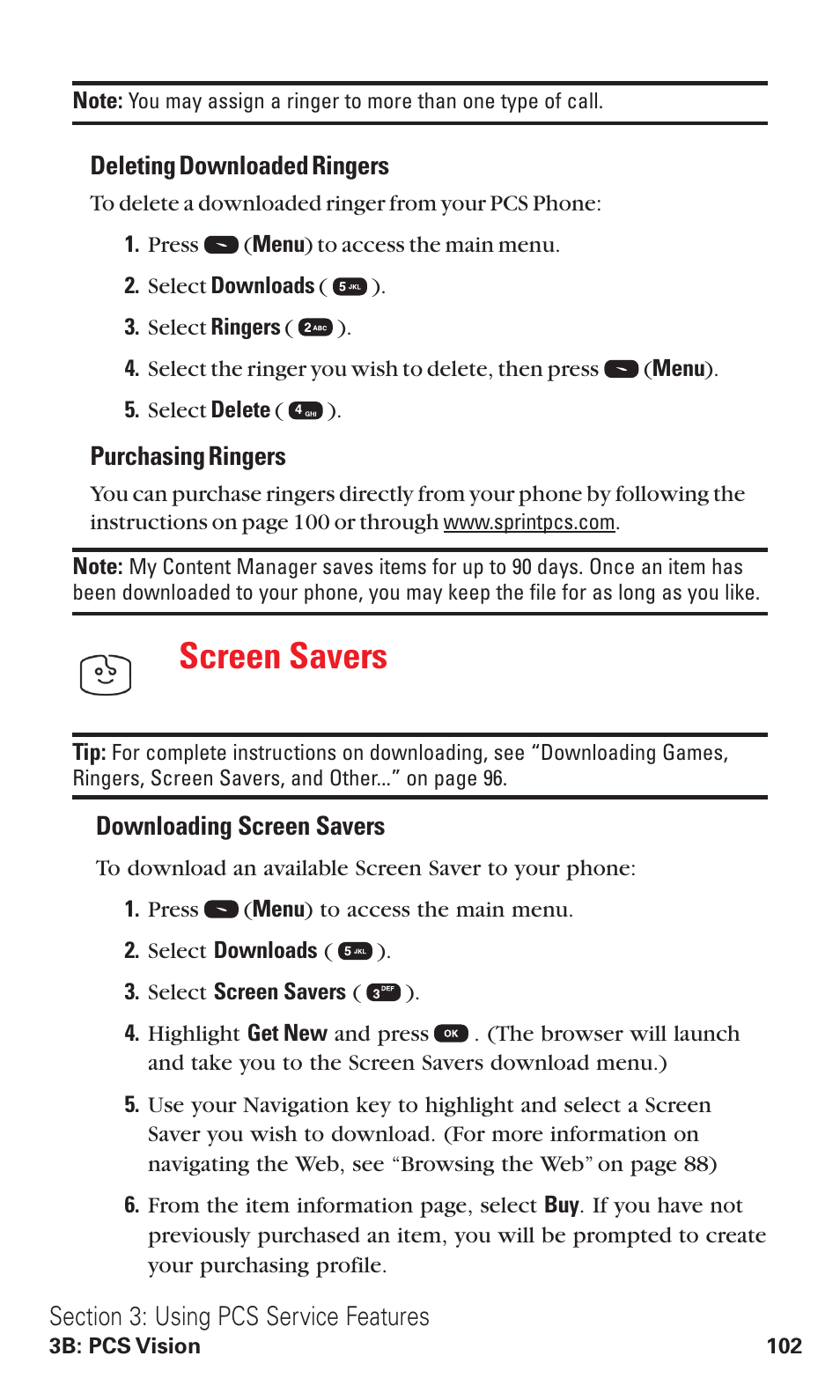 Screen savers | Audiovox VI600 User Manual | Page 110 / 154