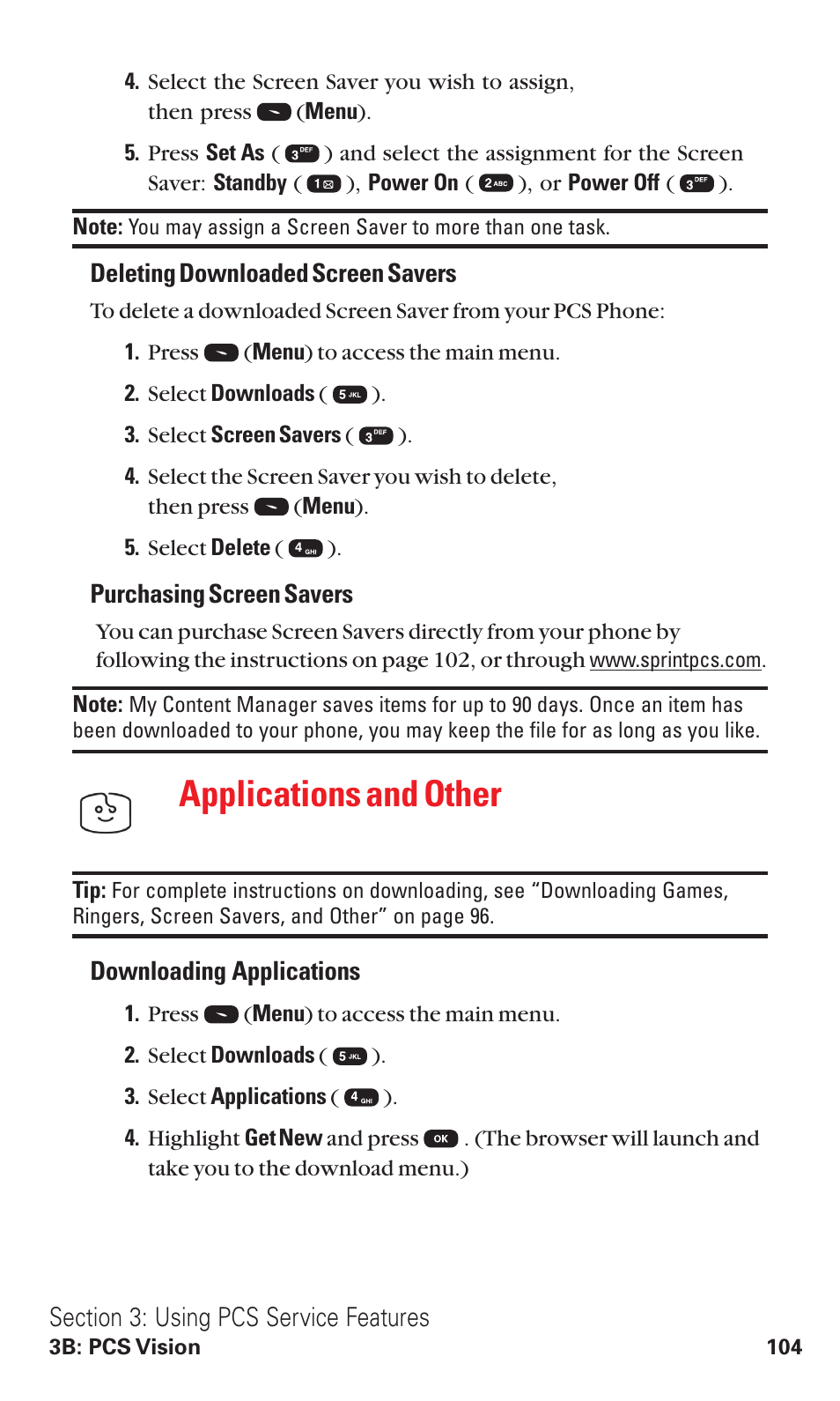 Applications and others, Applications and other | Audiovox VI600 User Manual | Page 112 / 154