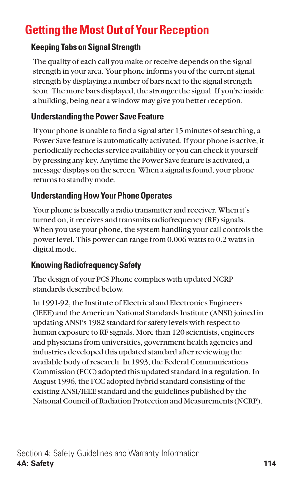 Getting the most out of your reception | Audiovox VI600 User Manual | Page 122 / 154