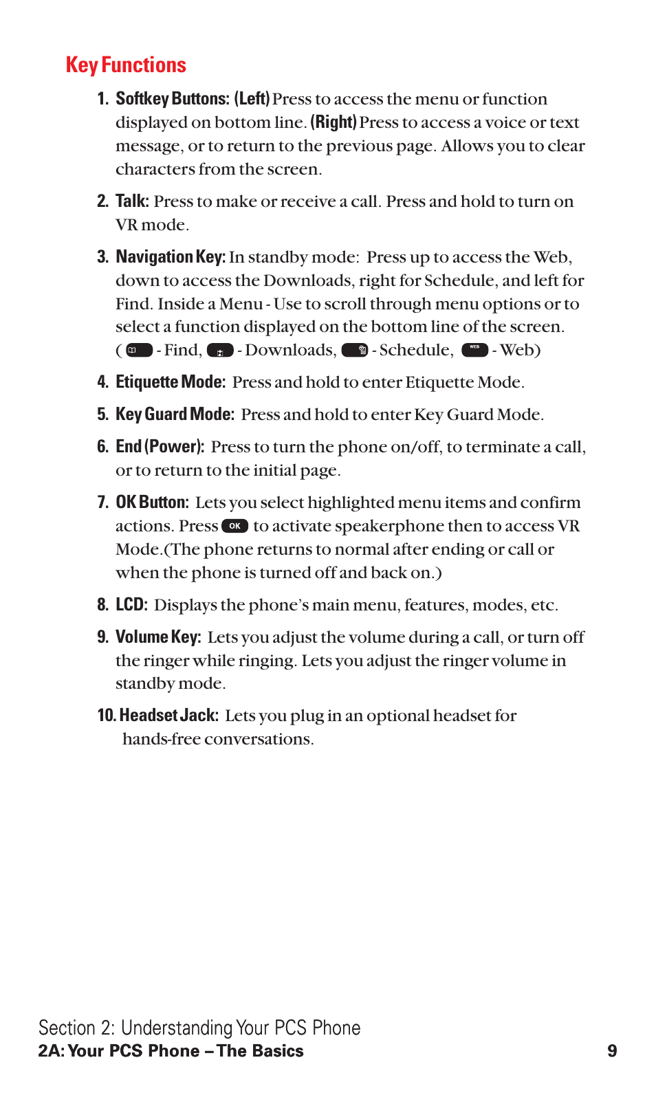 Key functions | Audiovox VI600 User Manual | Page 17 / 154